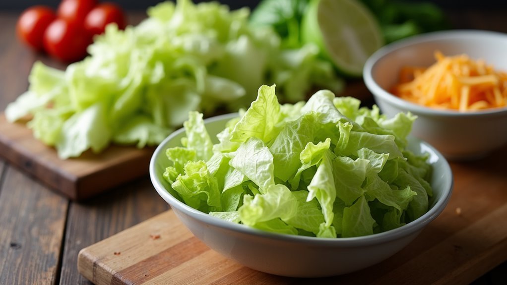 lettuce arranged in bowls