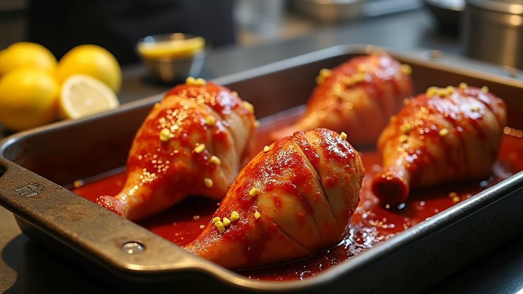 marinate chicken thoroughly now