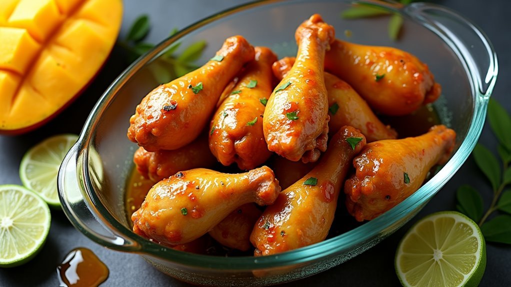 marinate wings for thirty minutes