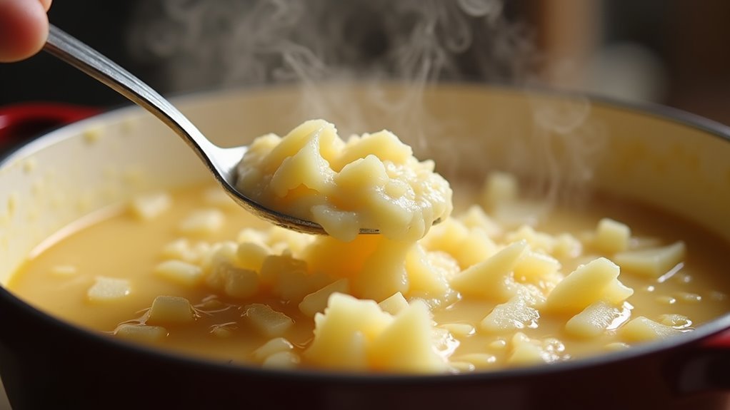 mash potatoes for texture