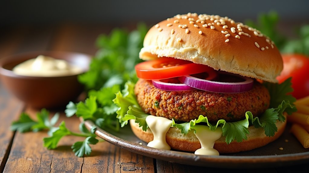 meatless falafel burger recipe