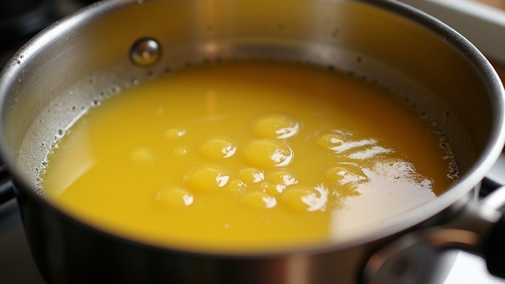 melt butter in pot