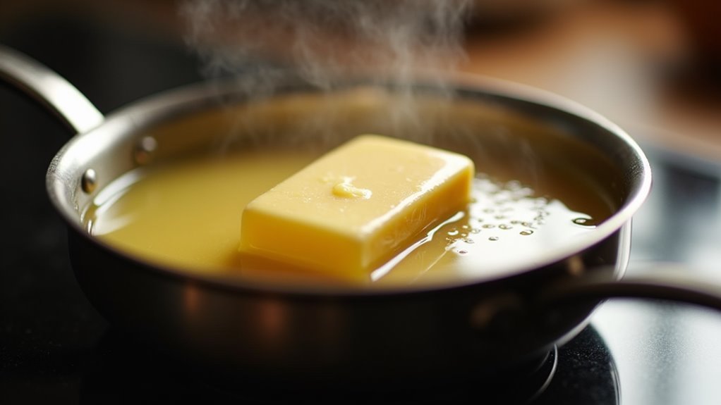 melt butter in saucepan