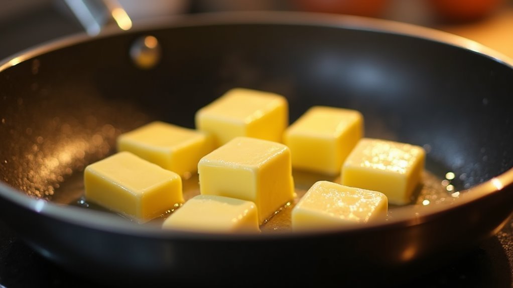 melt butter in skillet