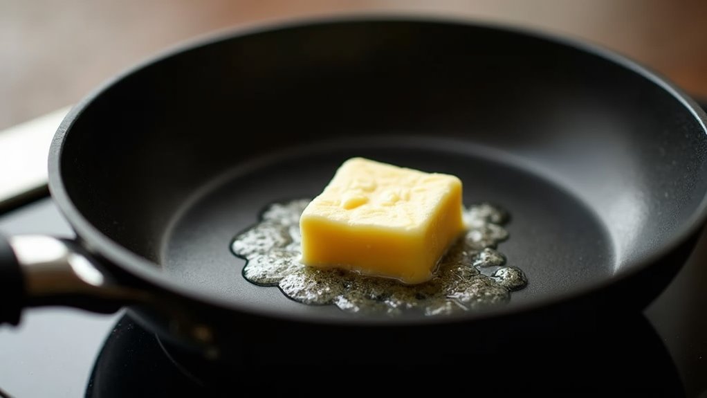 melt butter in skillet