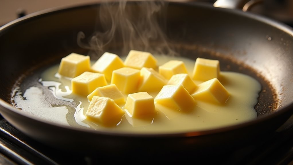 melt butter in skillet