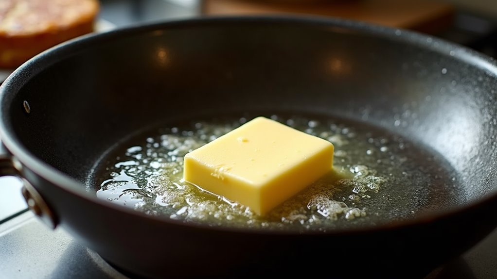 melt butter in skillet