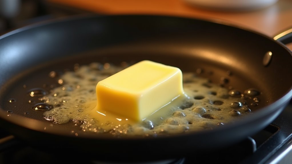 melt butter in skillet