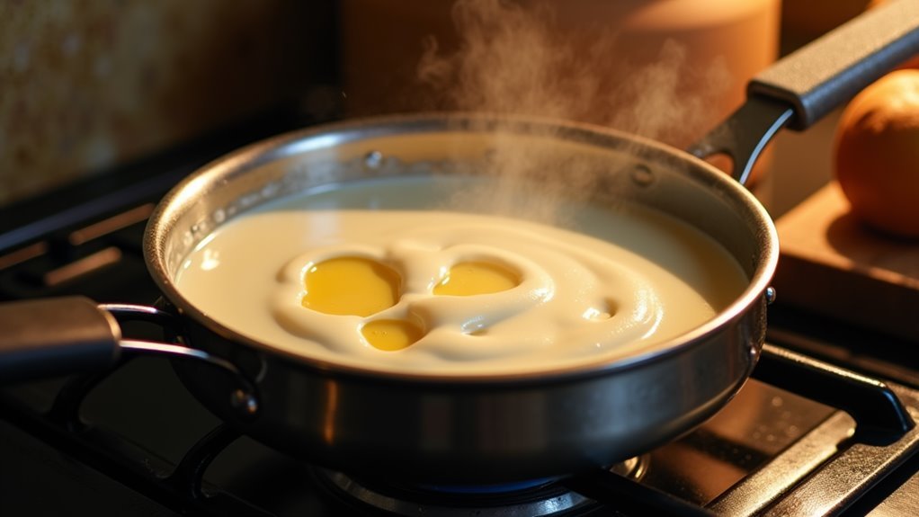 melt cheese into sauce