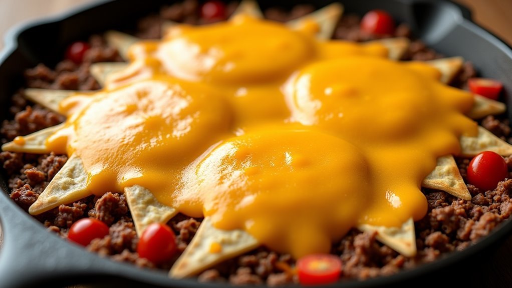 melt cheese on mixture