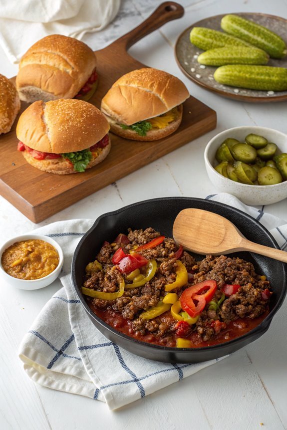 messy savory ground beef