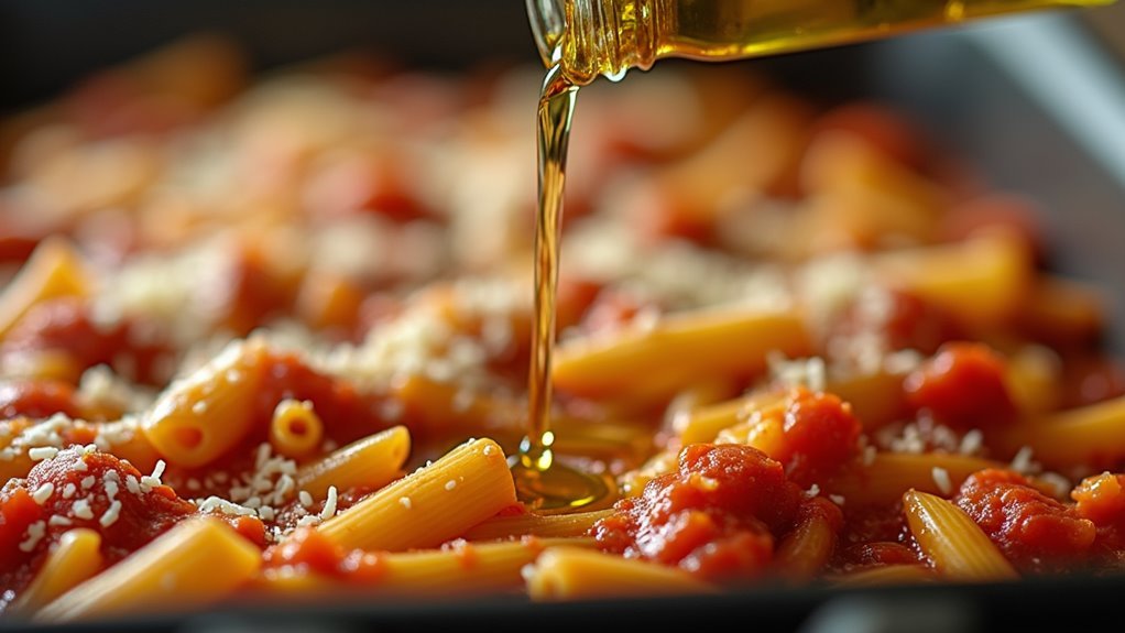 mix cheeses with oil