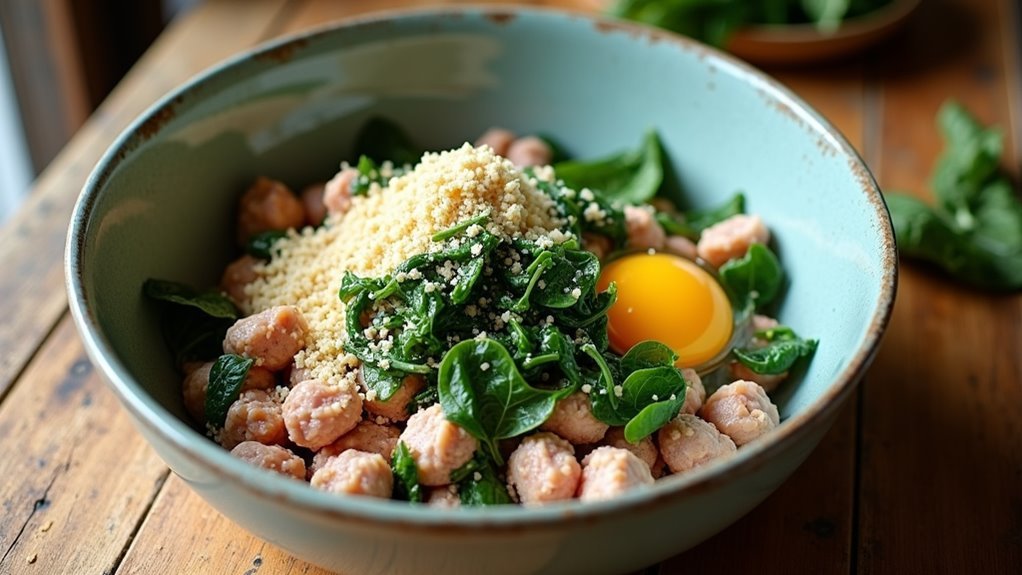 mix ingredients in bowl