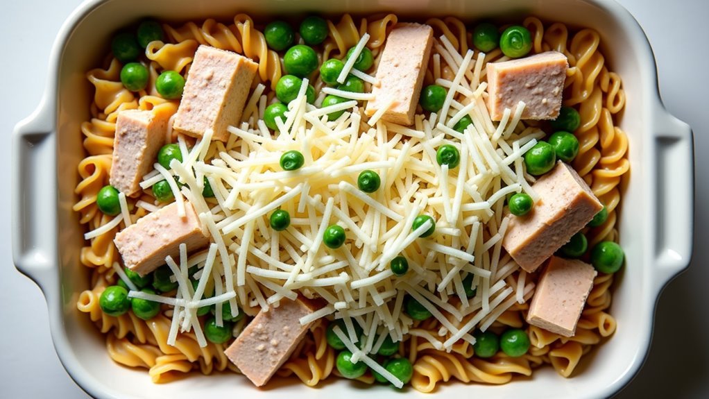mix ingredients in dish