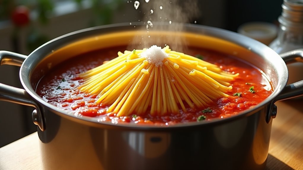 mix ingredients in pot