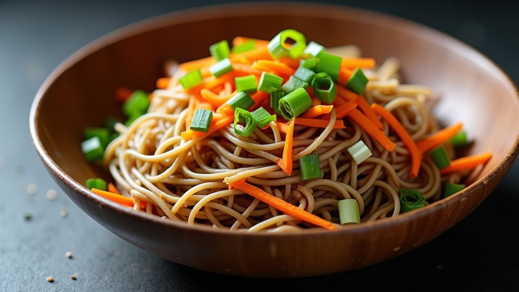 mix noodles with vegetables