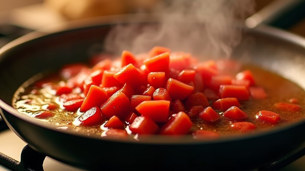 mix pasta with sauce