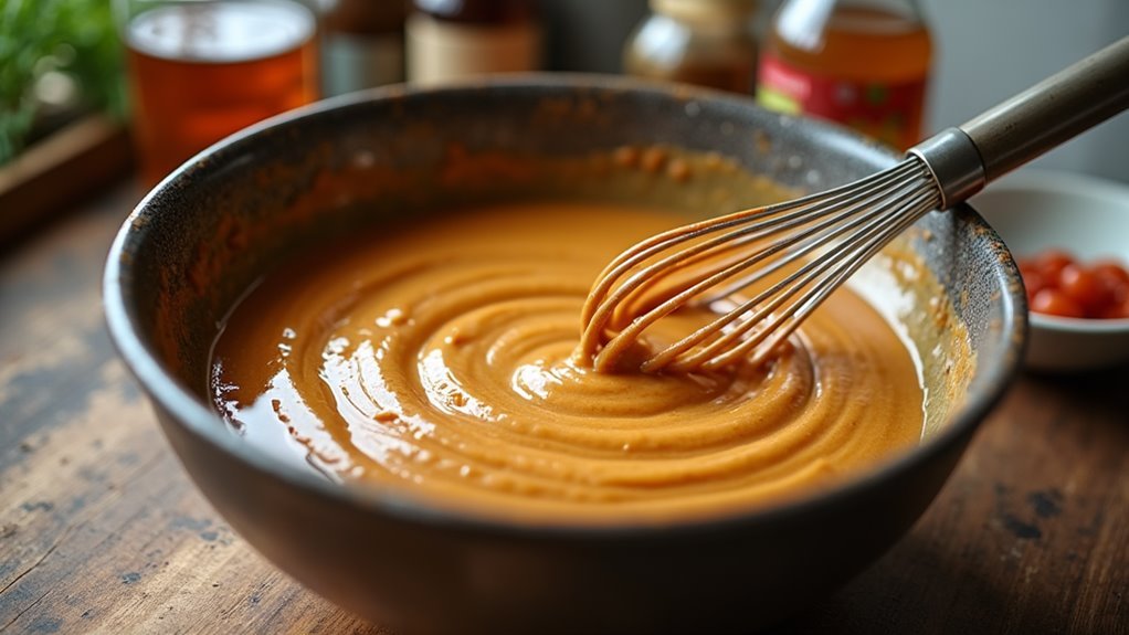 mix sauce ingredients thoroughly