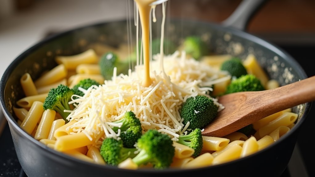 mix with alfredo sauce