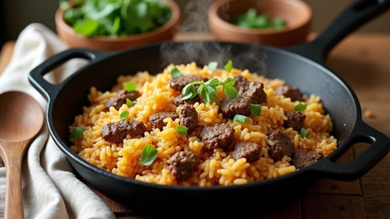 one pot beef and rice