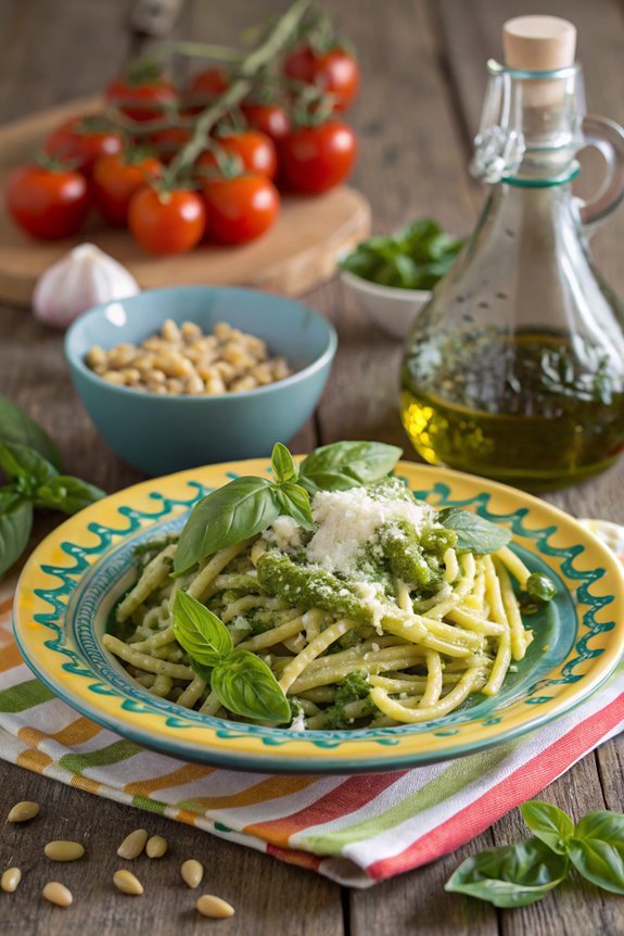 pasta dish with sauce