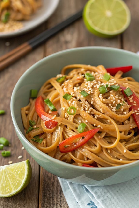 peanut sesame noodle dish