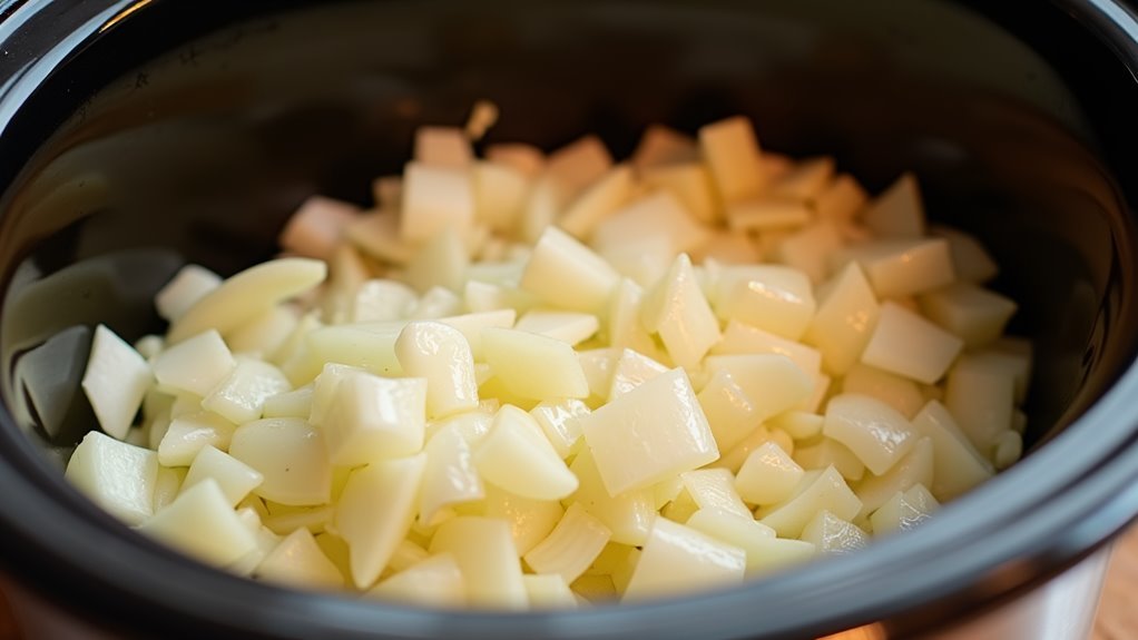 pour sauce onto chicken