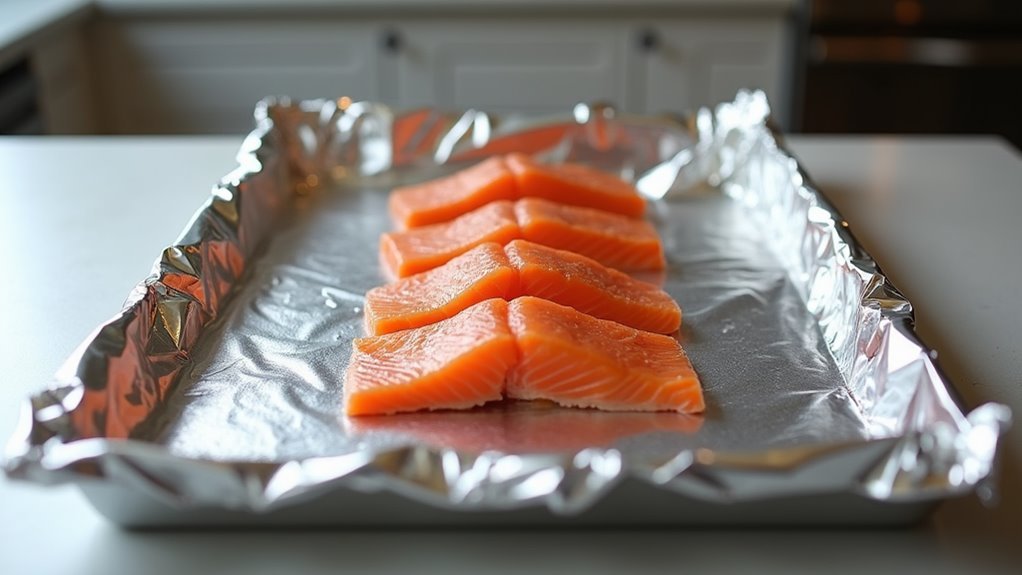 prepare baking sheet foil