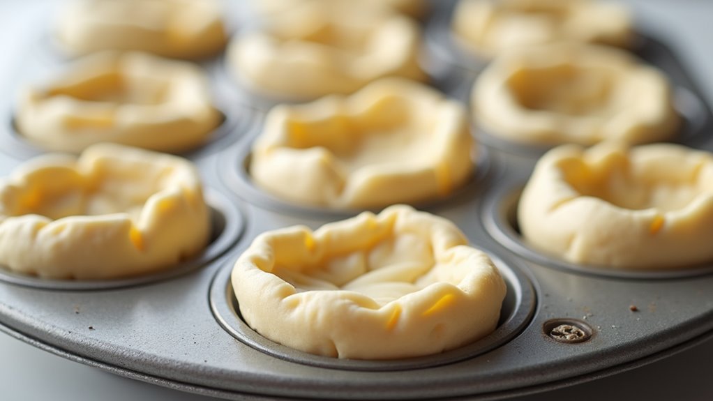 press dough into tin