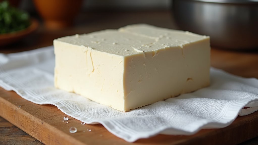 press tofu thoroughly now