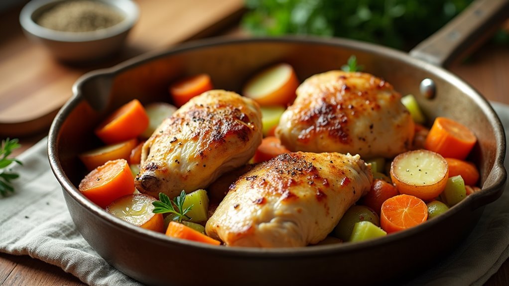 quick chicken and veggies