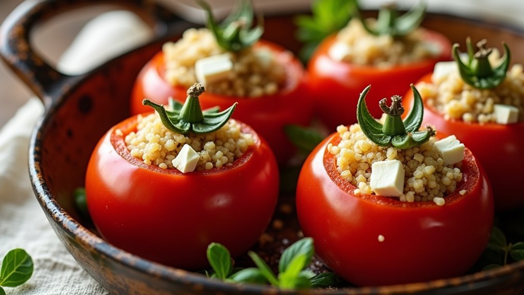 quinoa stuffed tomatoes recipe