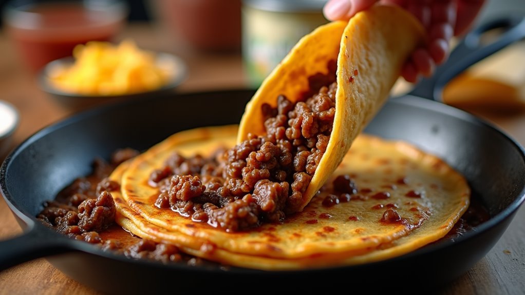 roll tortillas seam side down