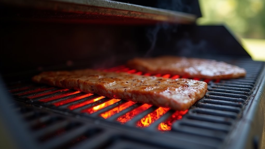rotate skewers every four minutes