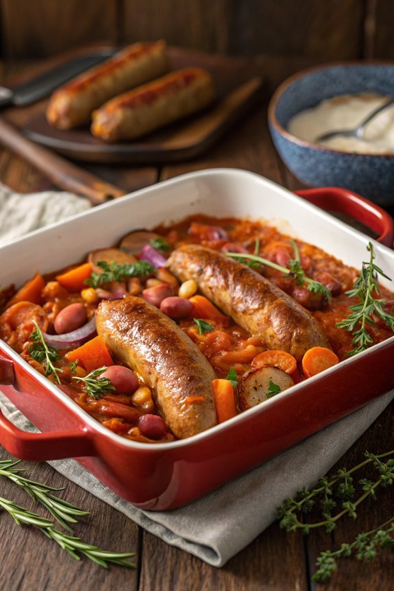 sausage and bean dish