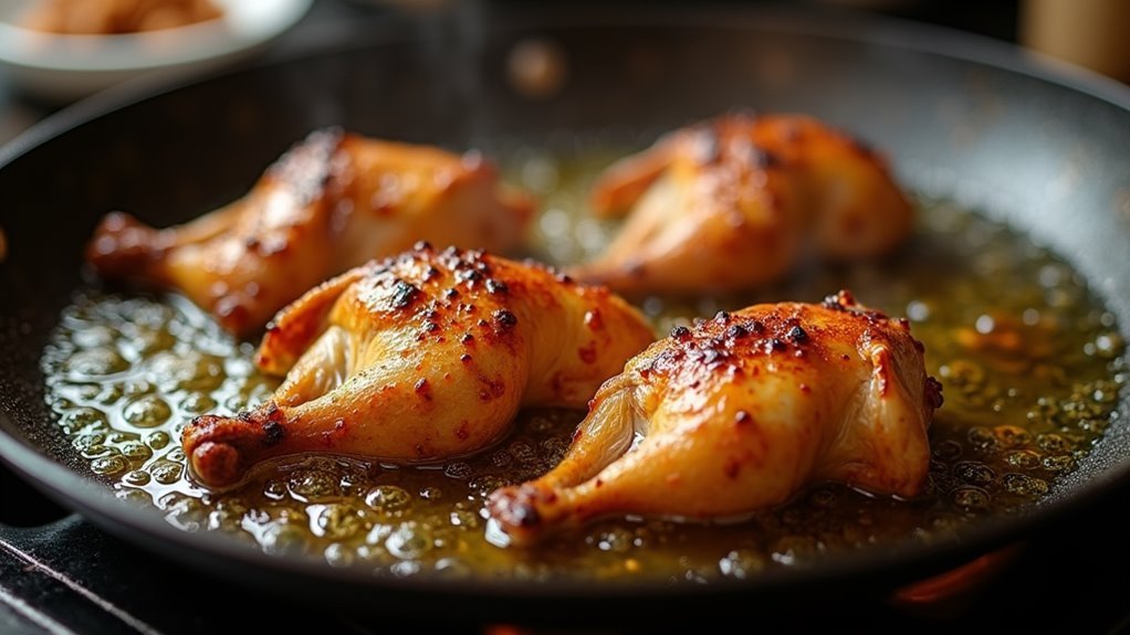 saut chicken in oil