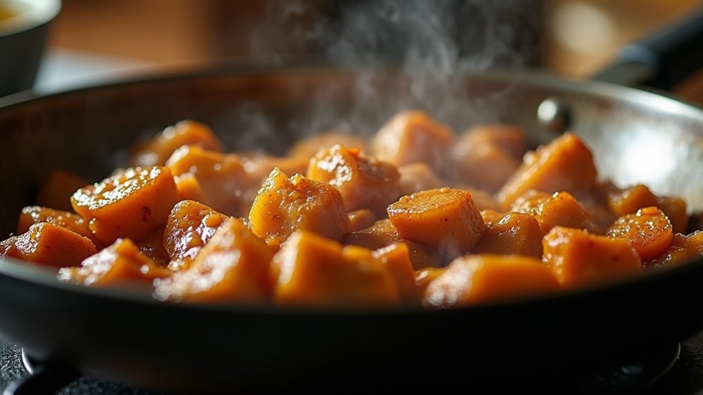 saut chicken in skillet