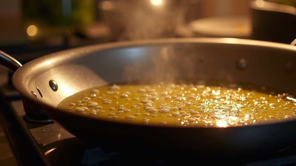 saut garlic until fragrant
