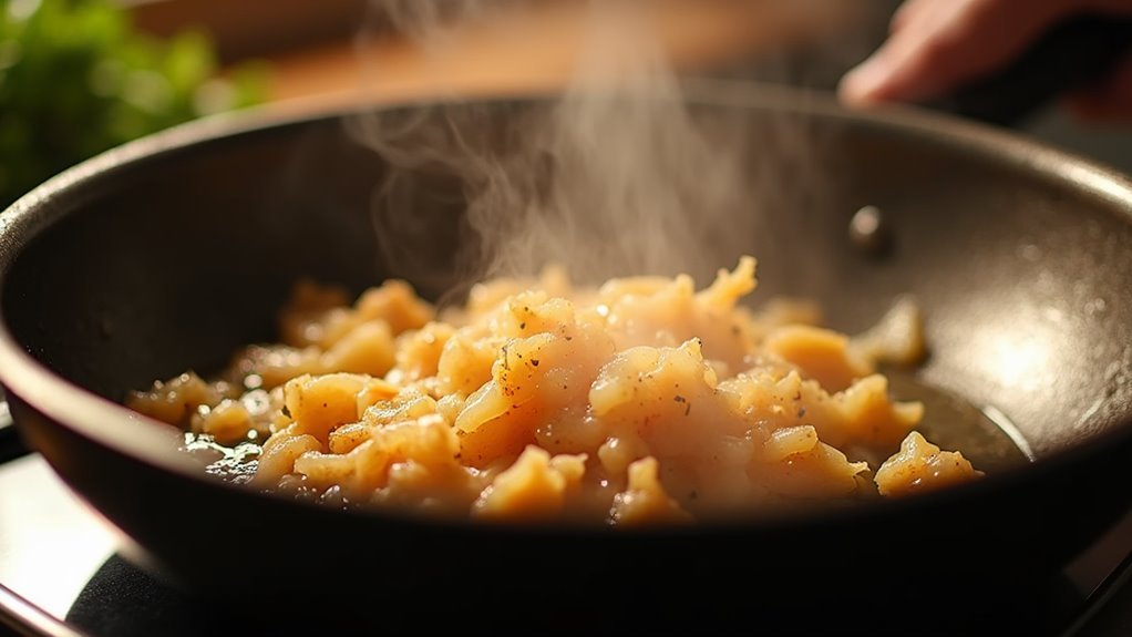 saut onions and garlic