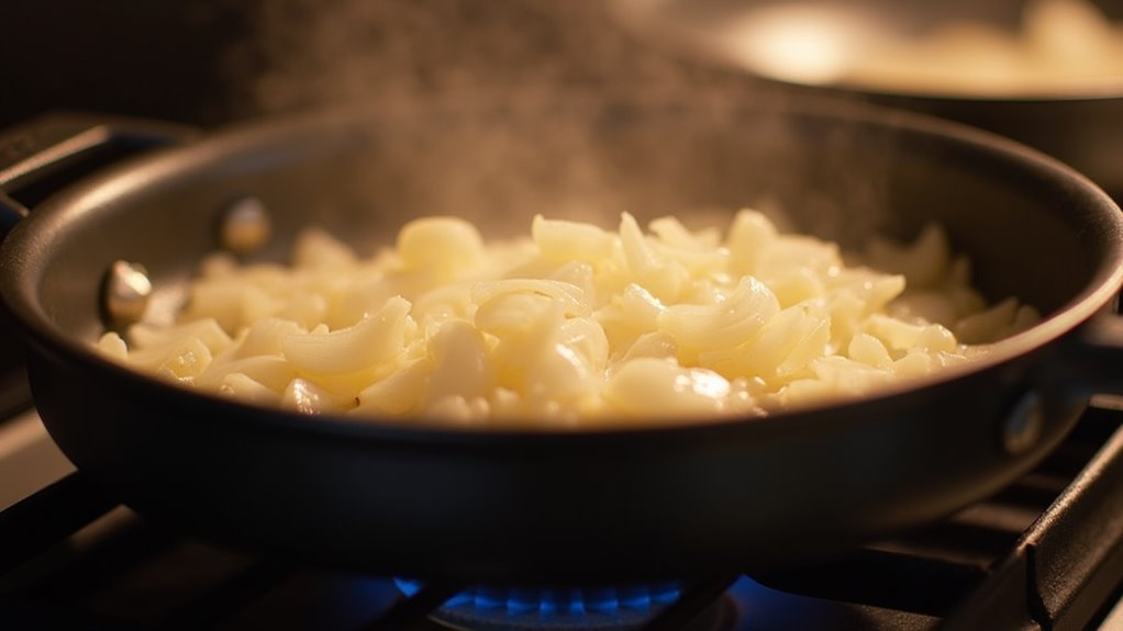 saut onions until clear