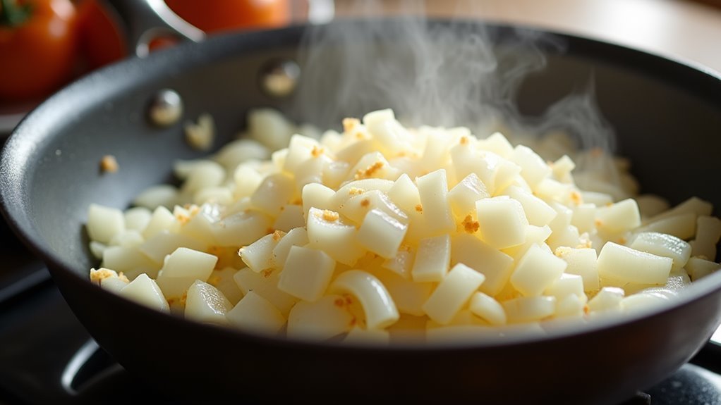 saut onions until translucent