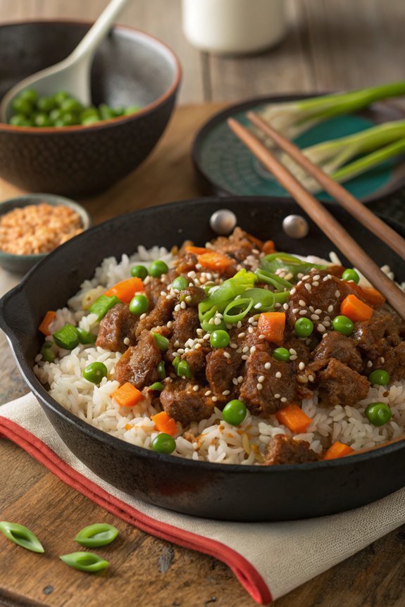 savory asian beef dish