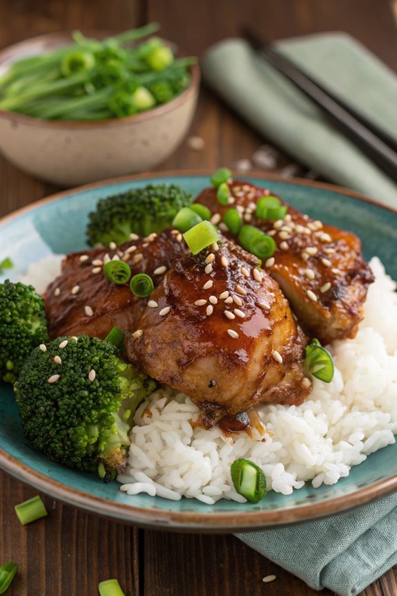 savory glazed chicken thighs