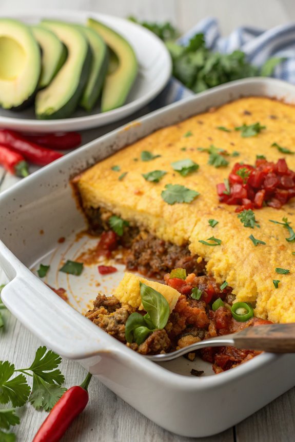 savory layered corn casserole