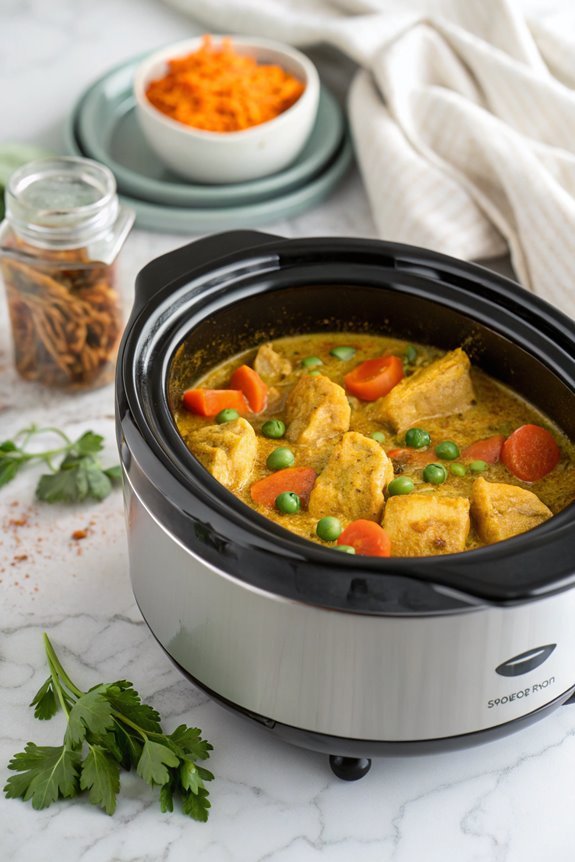 savory tender chicken curry