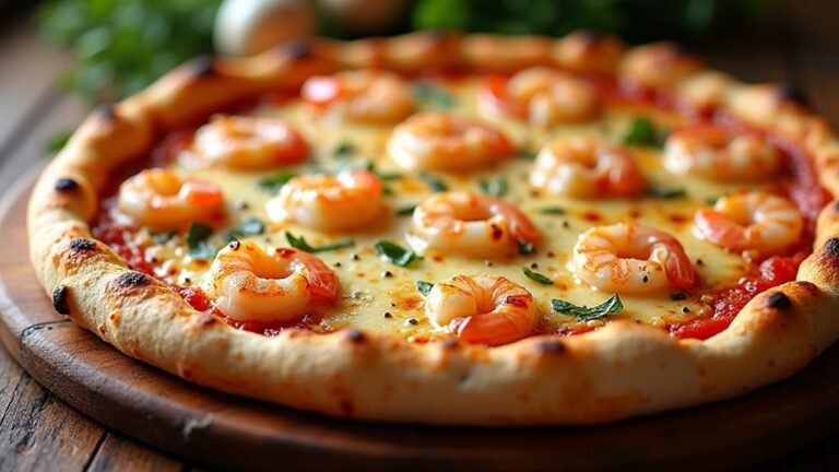 seafood inspired pizza delight