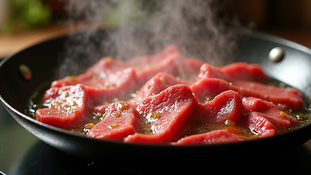 sear beef until browned
