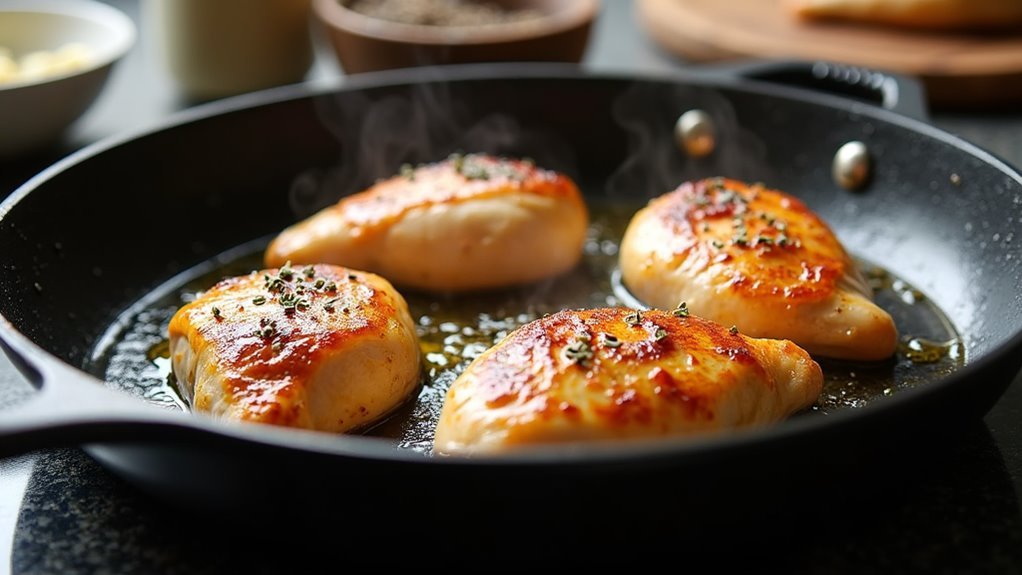 season and cook chicken