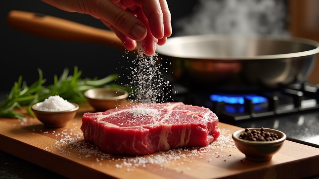 season and cook steak