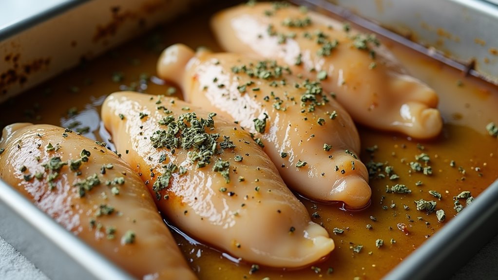 season chicken with oregano